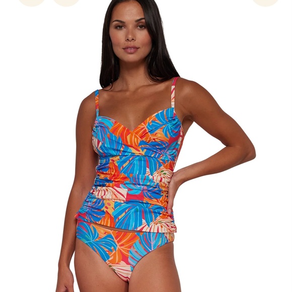 Sunsets Separates NWT Tropicalia Simone Tankini DD cup - Picture 1 of 16
